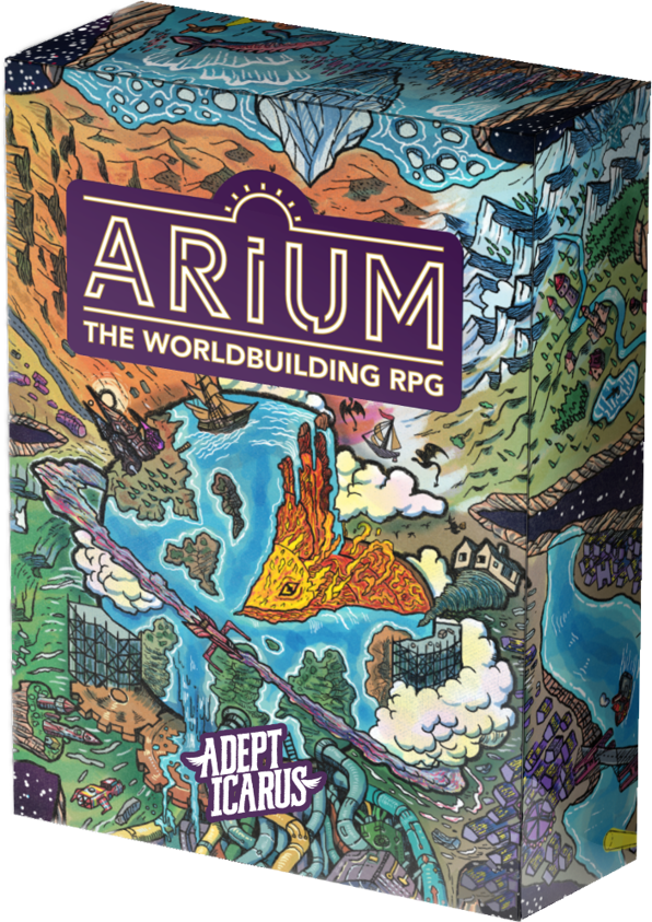 Arium Complete Box Set with a colorful illustrated world map wrapping around the box